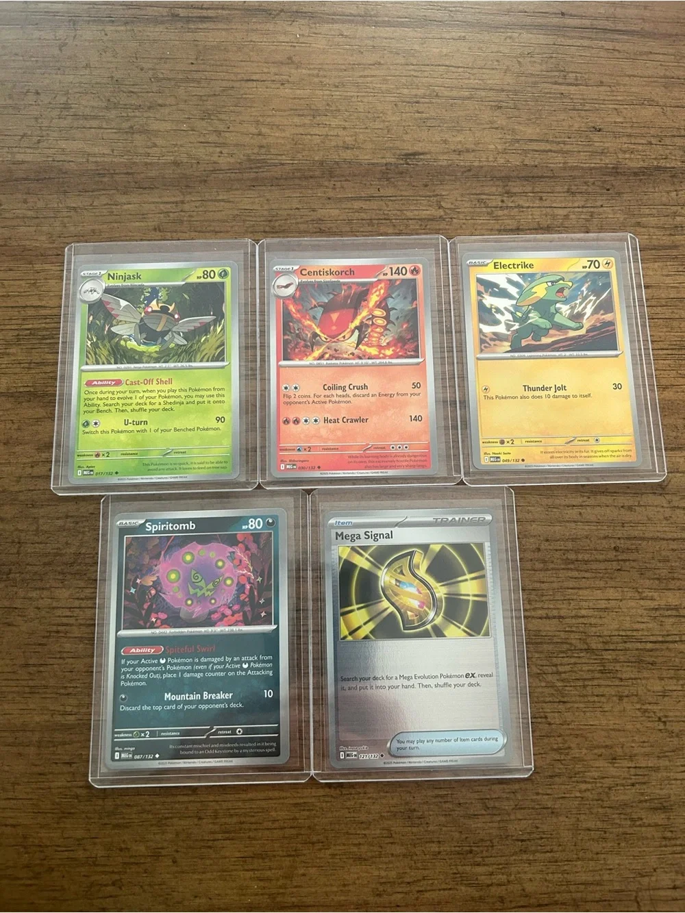 2025 Pokemon MEG EN cards - Bundle of 5